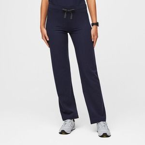 Figs Livingston Basic Scrub Nurse Medical Pants Navy Blue Womens Large Tall